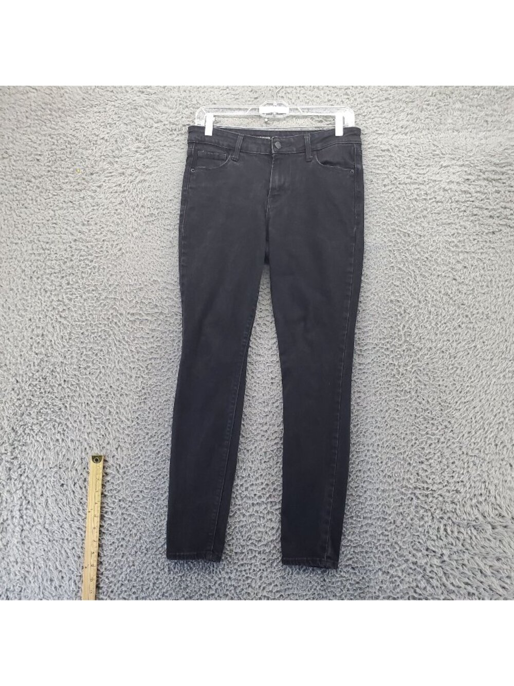 Old Navy Jeans Womens 6 Black Rockstar Super Skinny Mid-Rise Stretch Denim